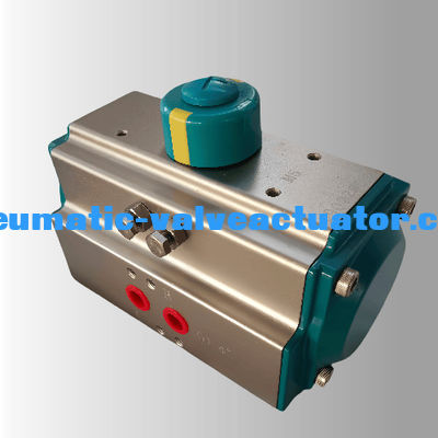 Actuateur pneumatique à support en aluminium à double action, actuateur rotatif à action unique